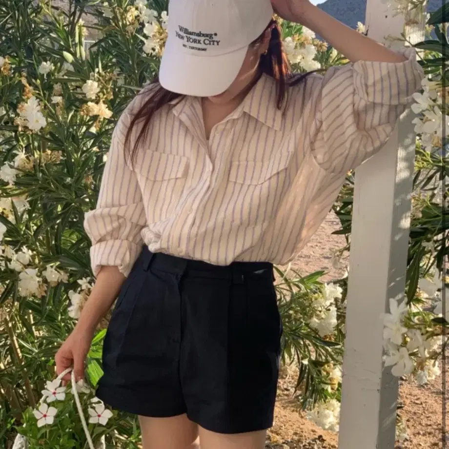 위드아웃썸머 셔츠 marie shirt 베이지