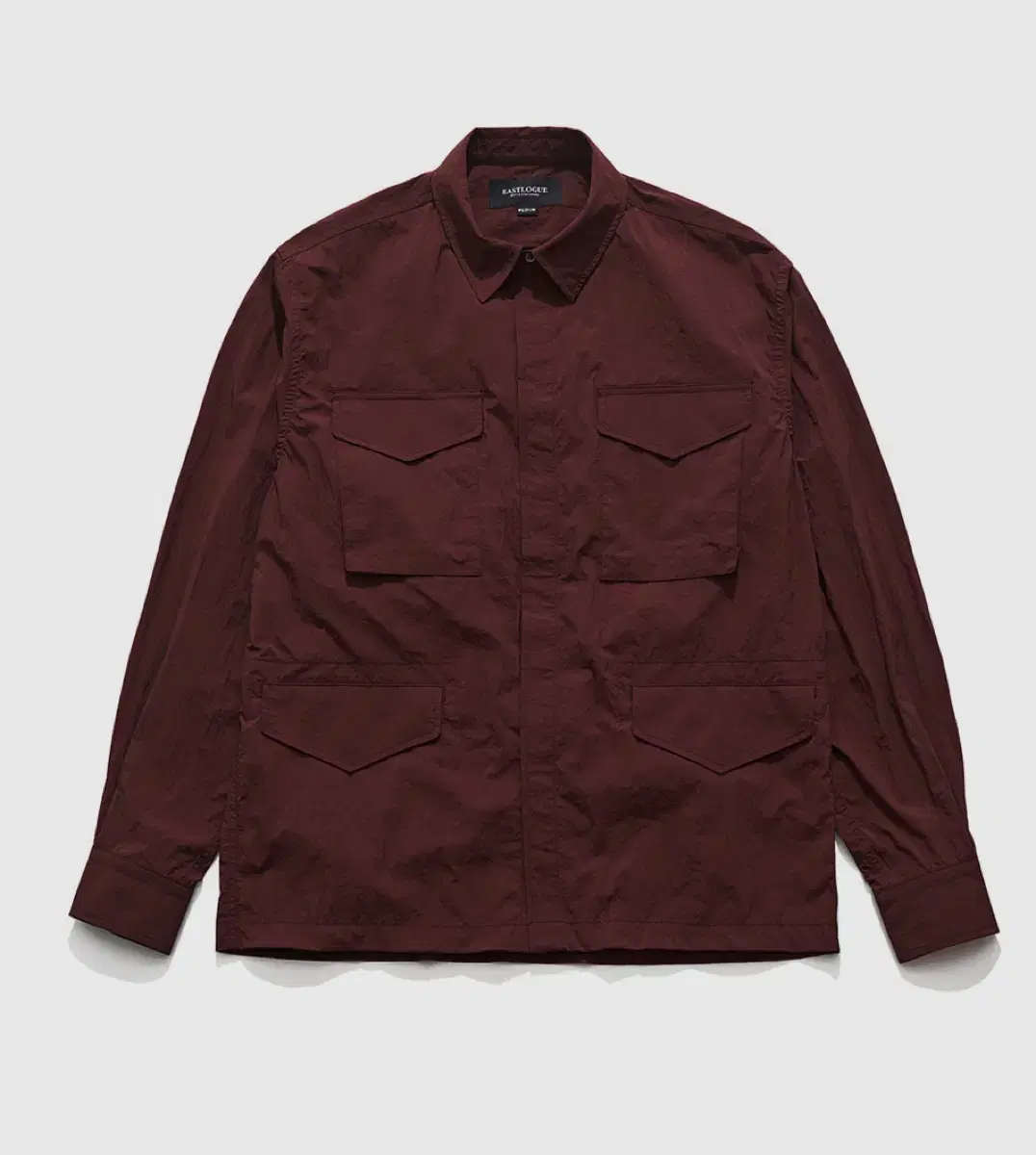 New (M) Eastrog M-65 Nylon Shirt Jacket Brown