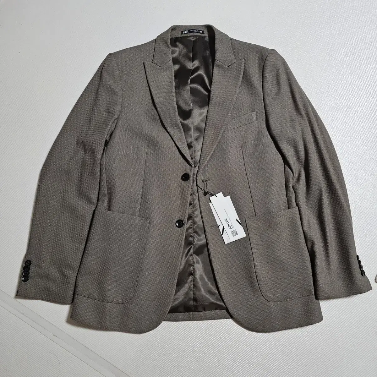 Zara dark beige brown jacket size M (48) new for sale!