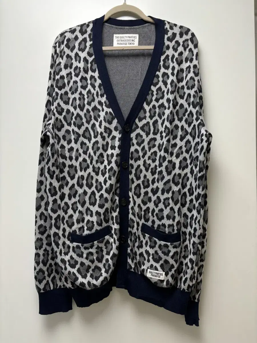 Wacomaria Silk Leopard Cardigan