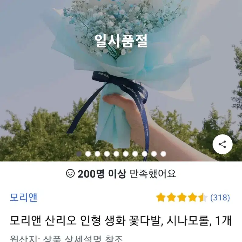 시나모롤 꽃다발