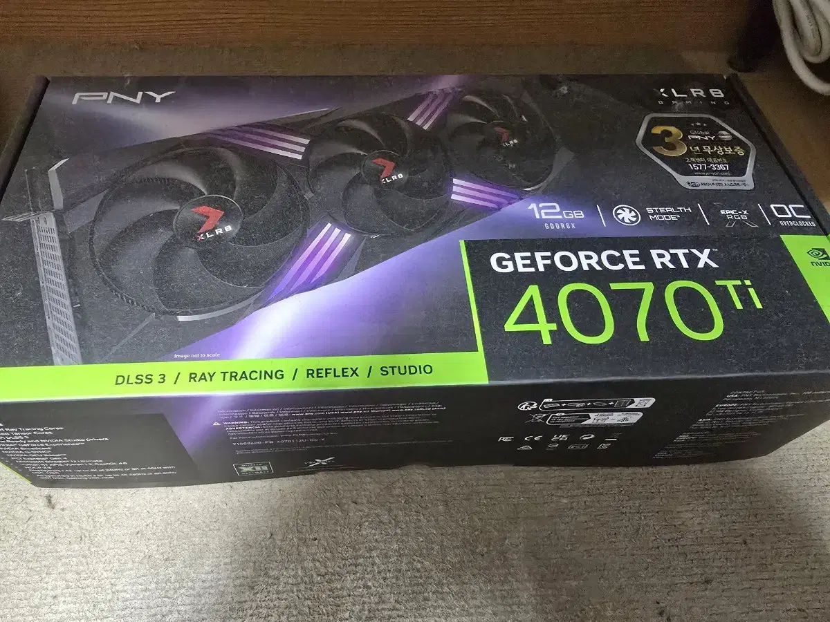 PNY 4070ti vetro epicX 판매합니다