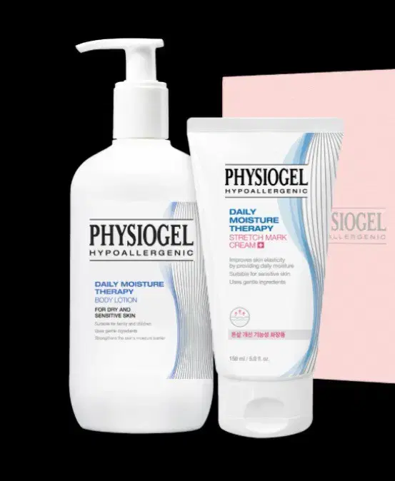 Physiogel DMT Body Lotion 400ml & Stretch Mark Cream 150ml Set