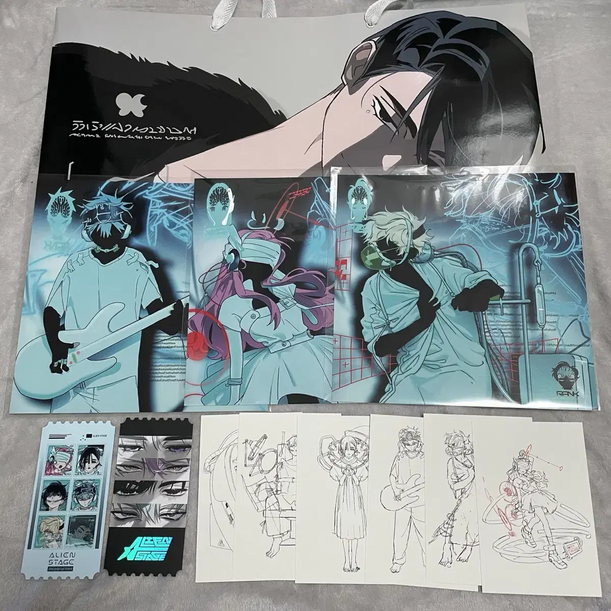 Aste Alien Stage Ticket Shopping Bag 100,000 won 5,000 won pre-order benefit postcard Poster