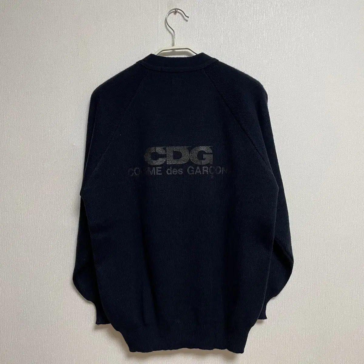 꼼데가르송 CDG 백로고 가디건 (XL)