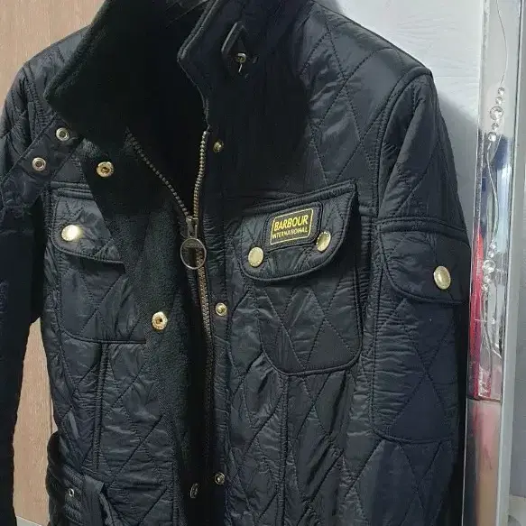 바버 barbour 폴라퀼트 자켓 66