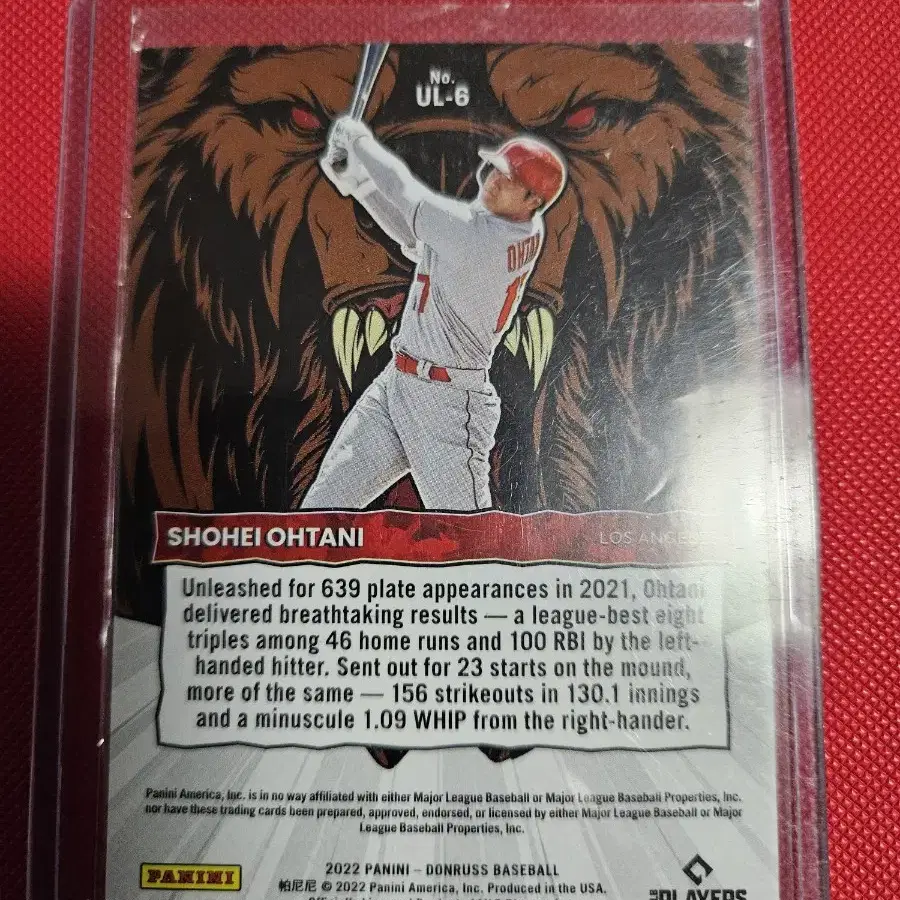 오타니 2022 donruss unleashed diamond