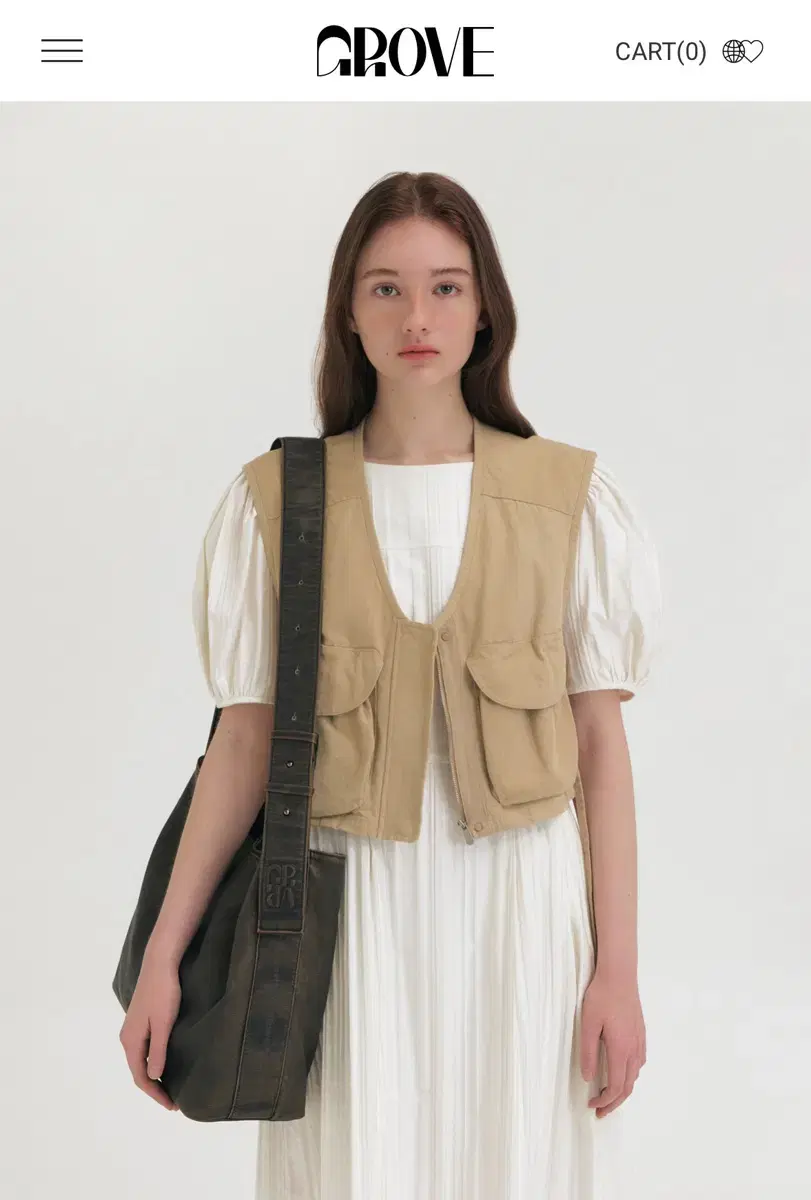 grove 그로브 23SS COUTH VEST 조끼 네이비