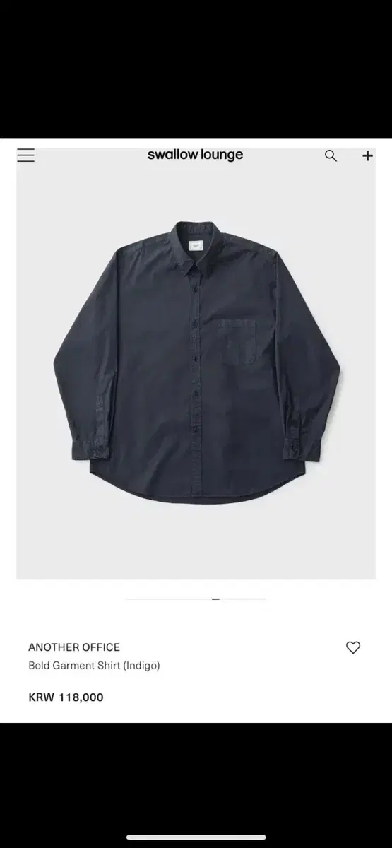 02) AnotherOffice Bold Garment Shirt Indigo