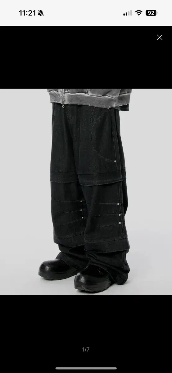 Flavorism Wise Denim Pants Black XL