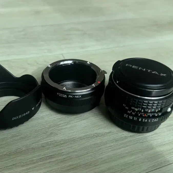 펜탁스 SMC-M 50mm f2+ 어뎁터 소니 E마운트