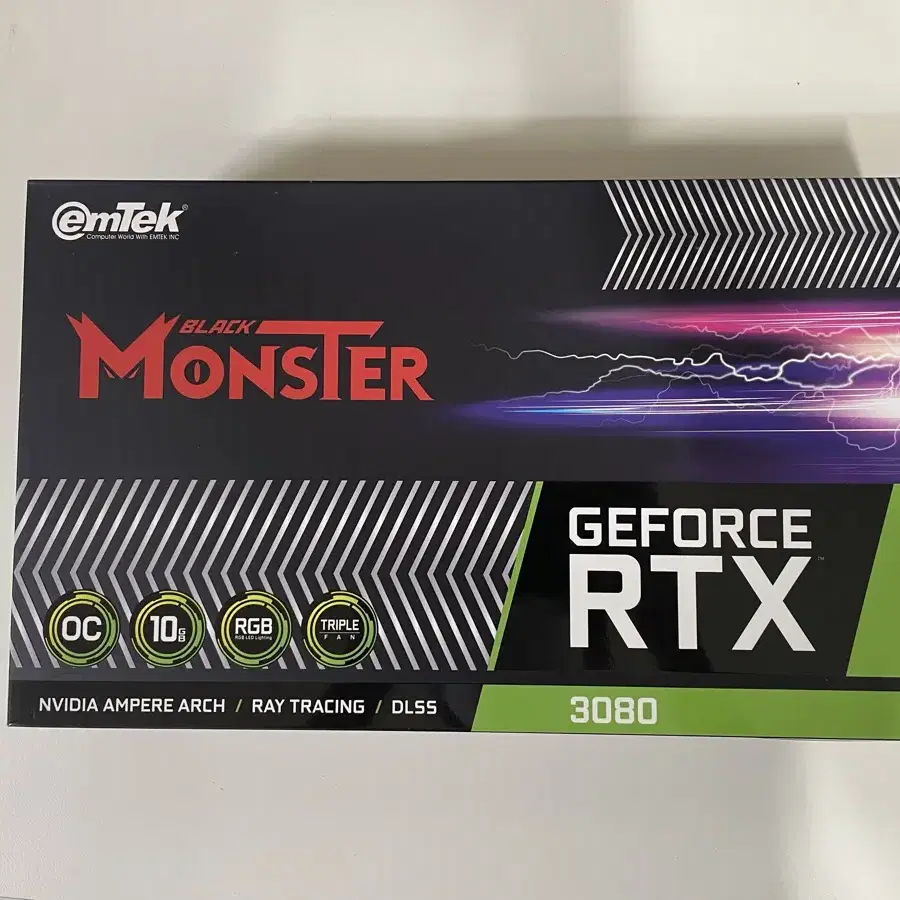 RTX3080 Emtak Black Monster 이엠텍 블랙몬스터