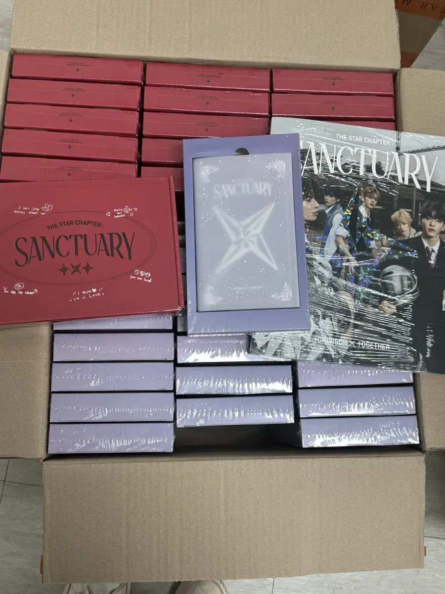 TXT sealed album Sanctuary wts album Night Savior Rubber Set