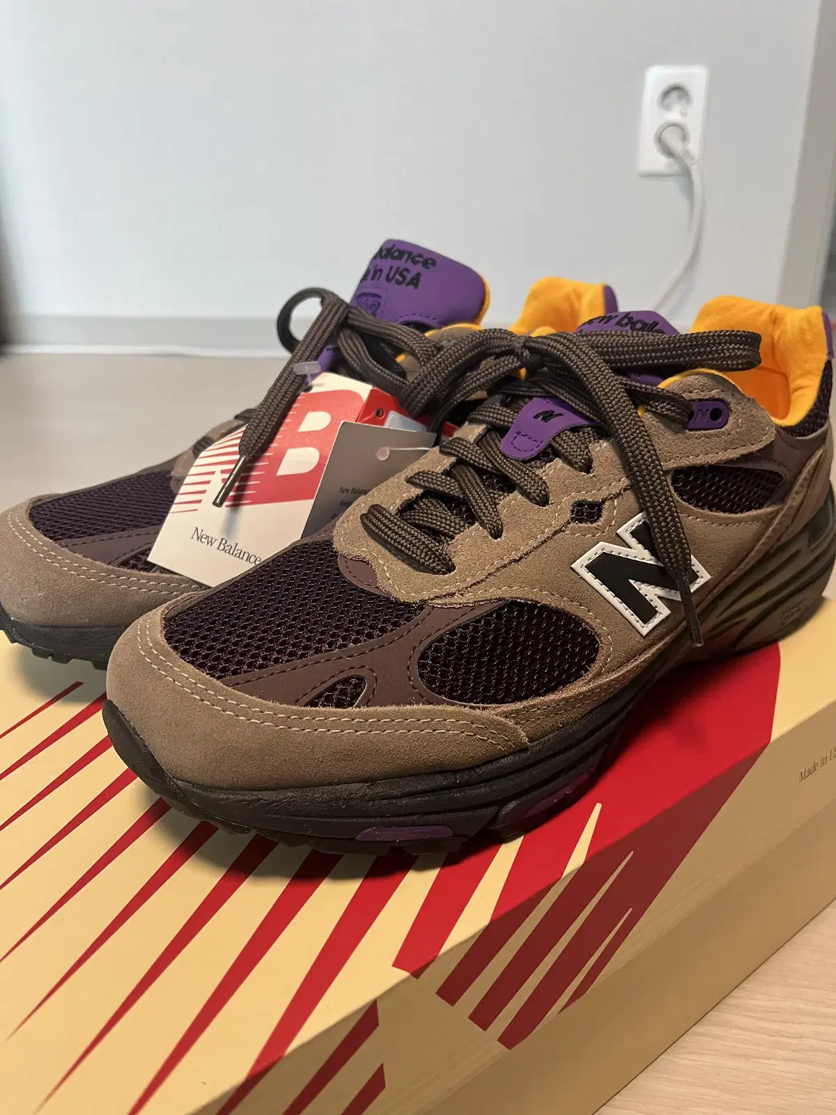 뉴발란스 993 브라운 275 NEW BALANCE U993MU