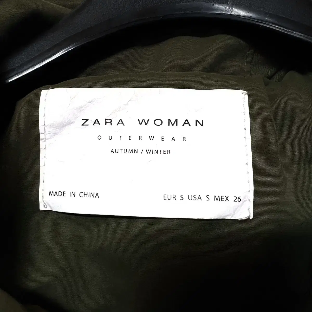 [S,90]자라 여성 숏 야상 자켓 zara