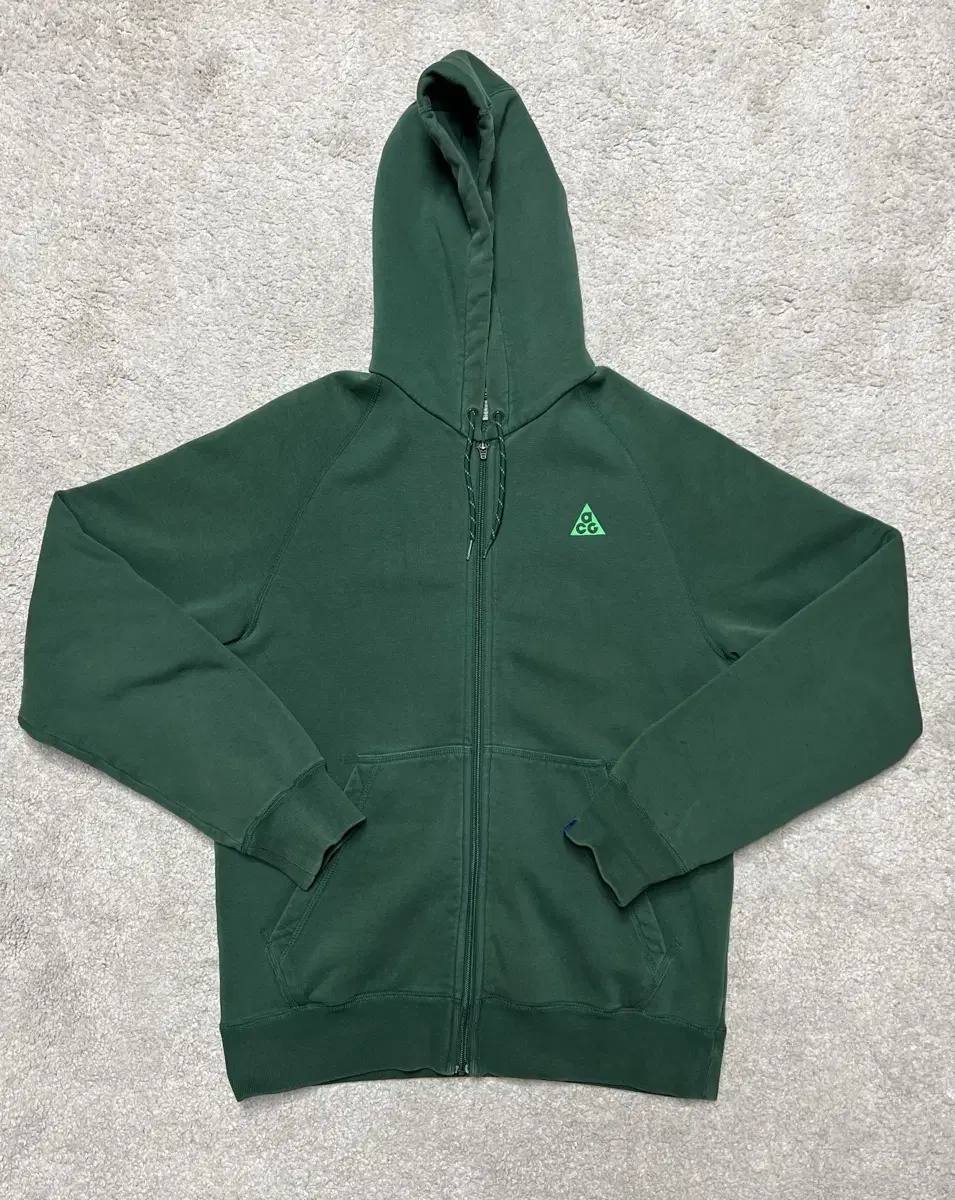 Nike ACG Hooded Zip Up Dark Green S