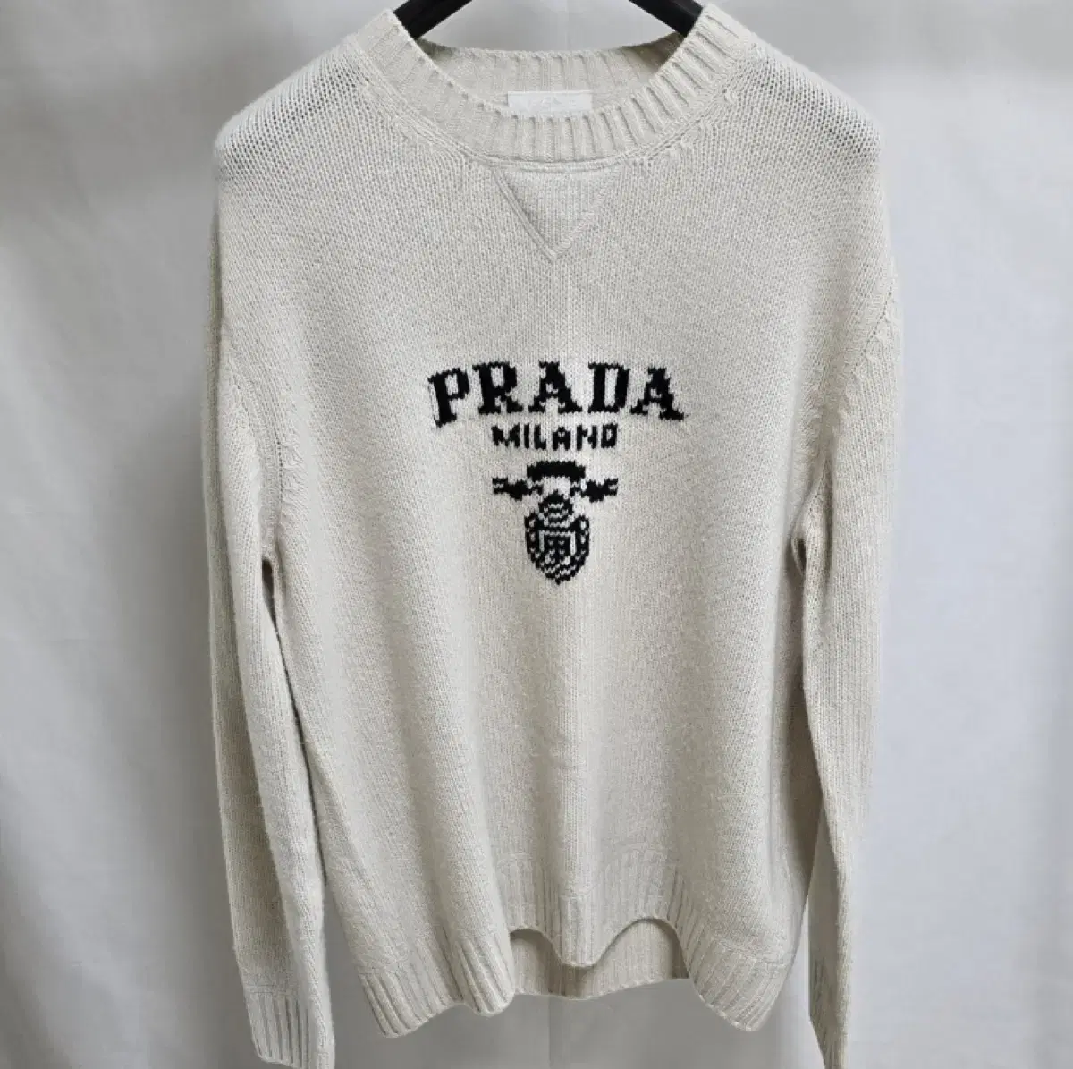 Prada Logo Cashmere Knit Sweater