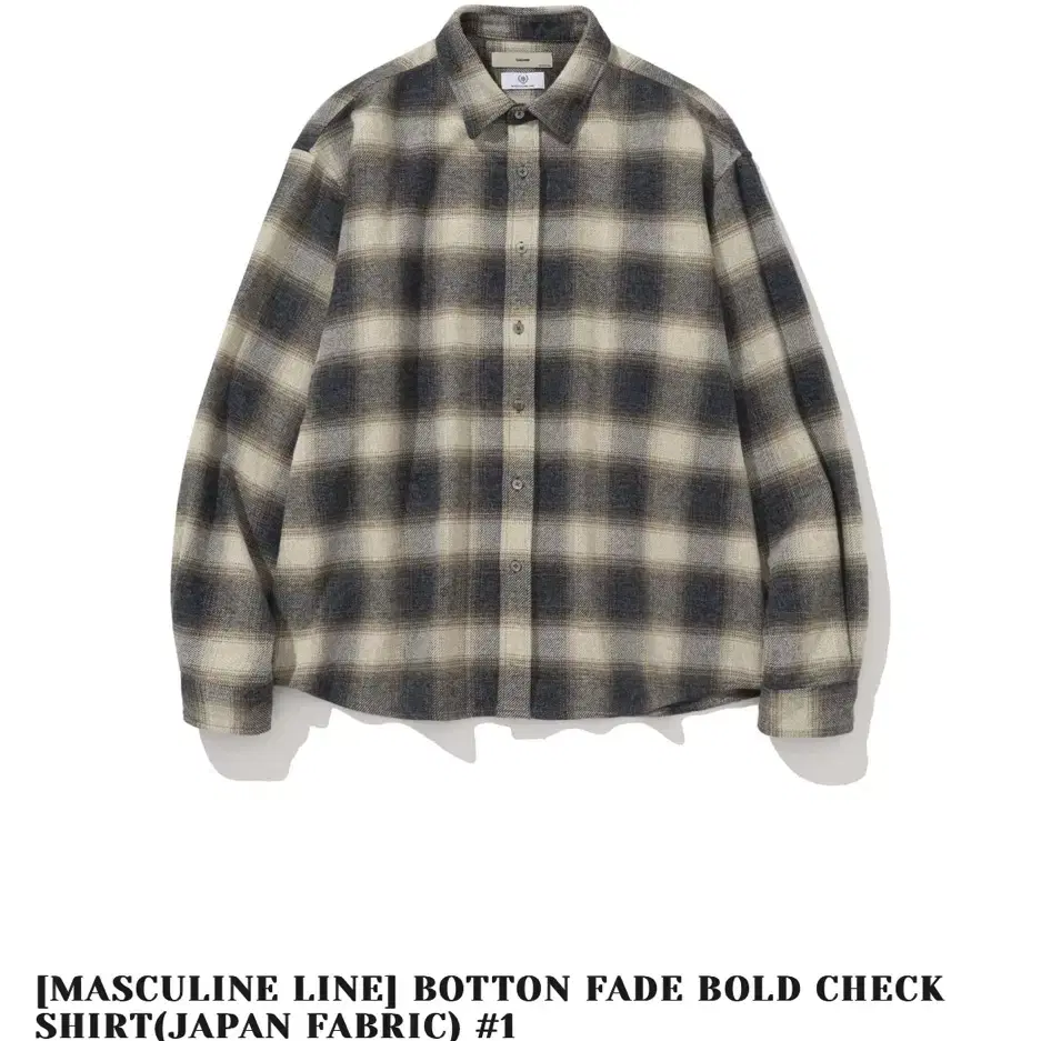 시도 BOTTON FADE BOLD CHECK SHIRT