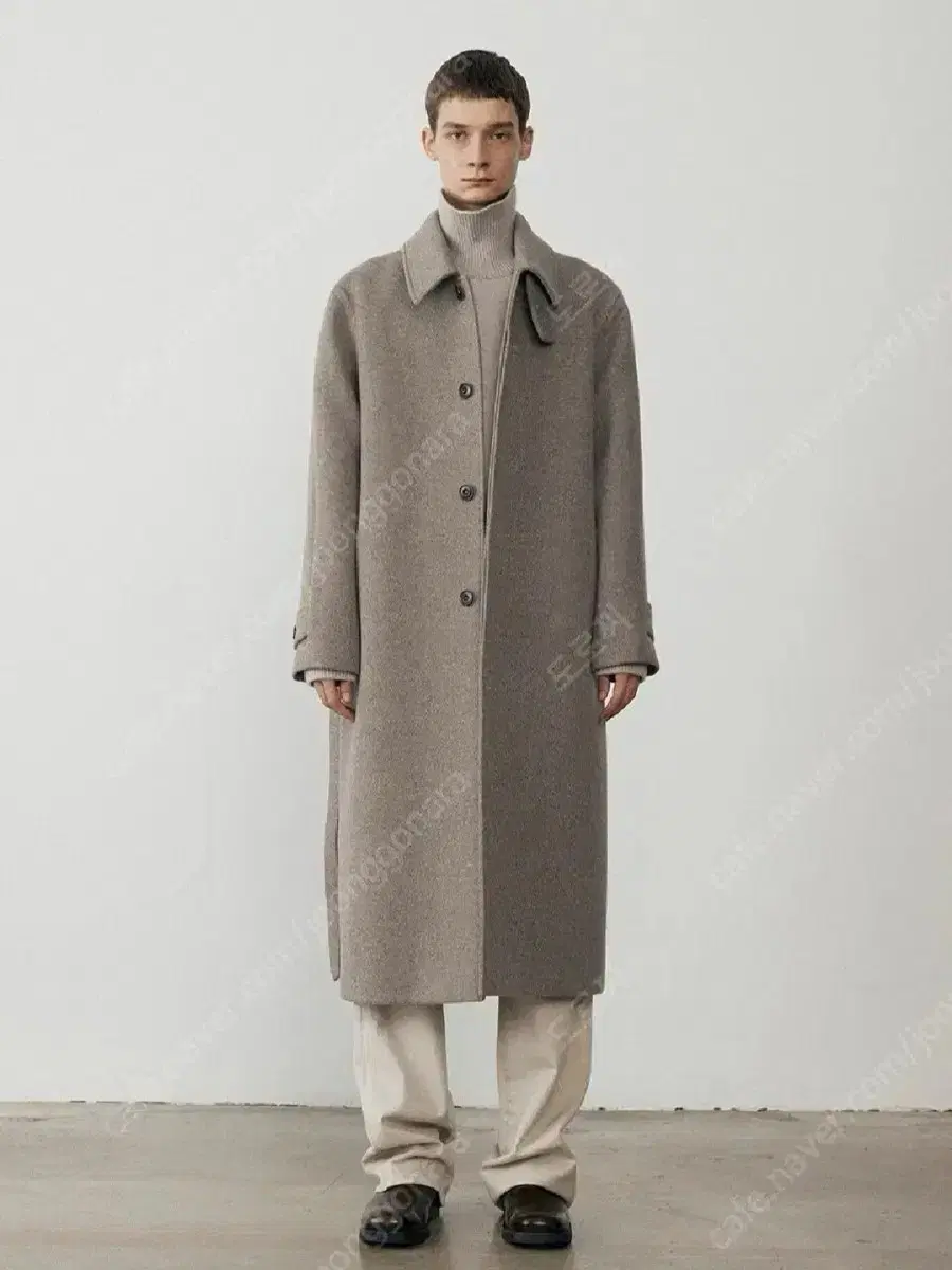 Dunst Wool Maccoat Melange Gray M