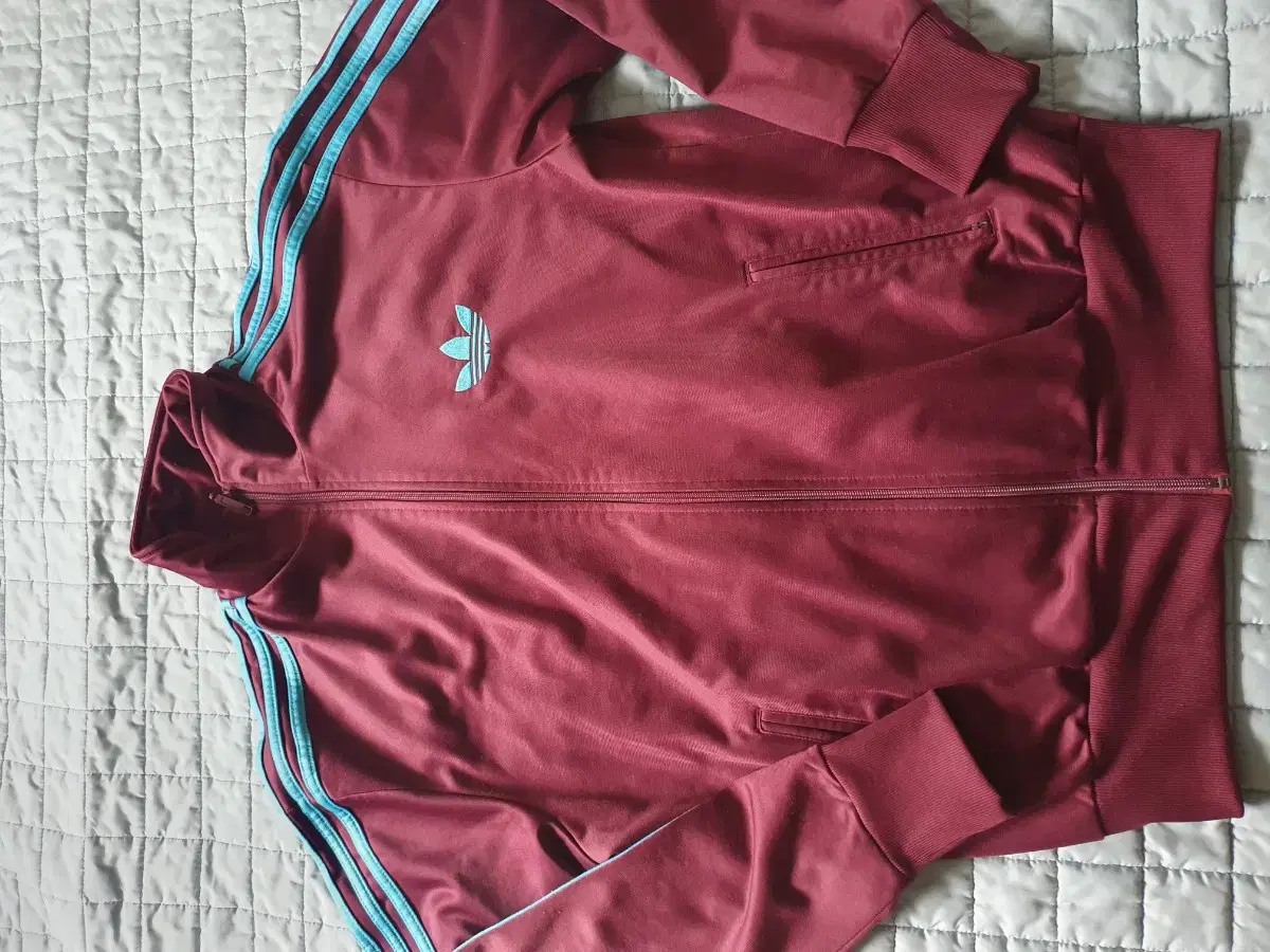 Adidas Firebird Rare Burgundy Jersey Track Top Size L