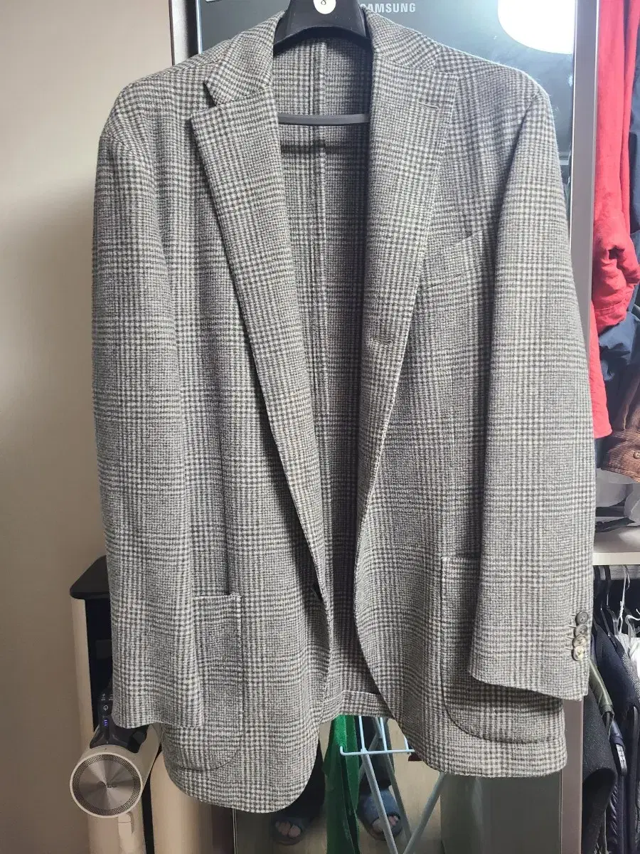 Bolioli Glencheck Wool Jacket