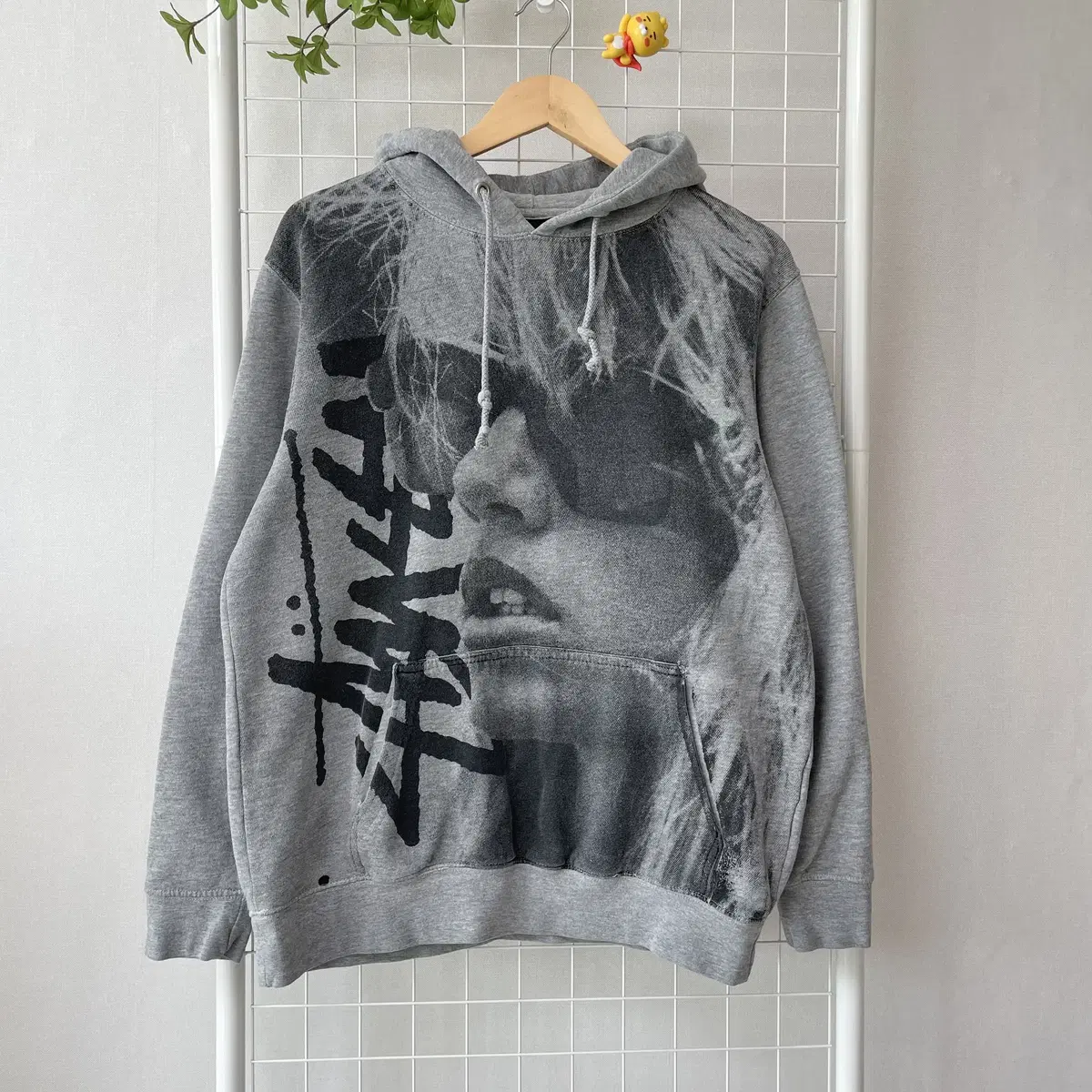 Stussy Graphic Sweatshirt Hoodie Gray WK-0068