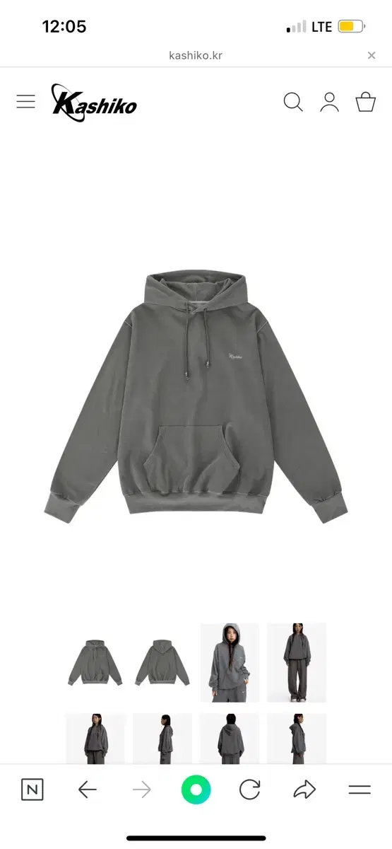 품절 kashiko monk hoodie