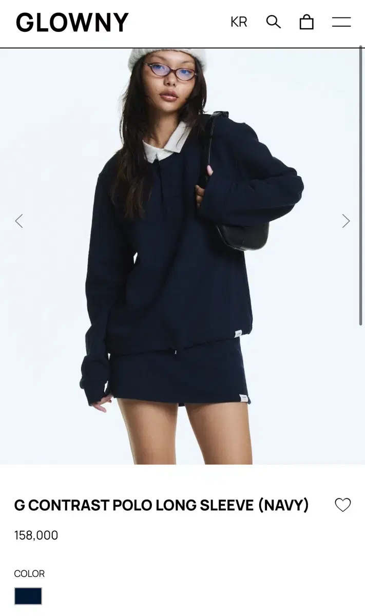 글로니 G CONTRAST POLO LONG SLEEVE 폴로