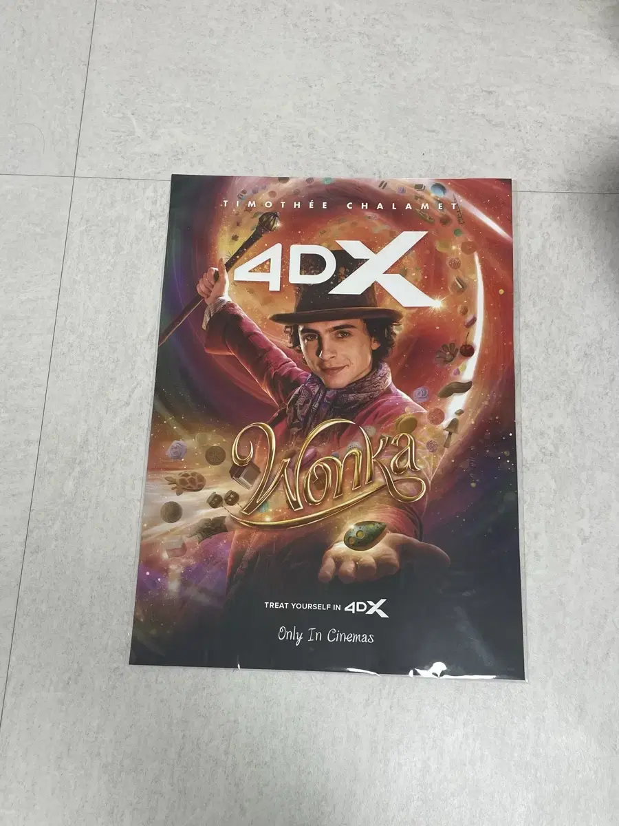 Willy Wonka 4DX poster pre-order benefit Sells