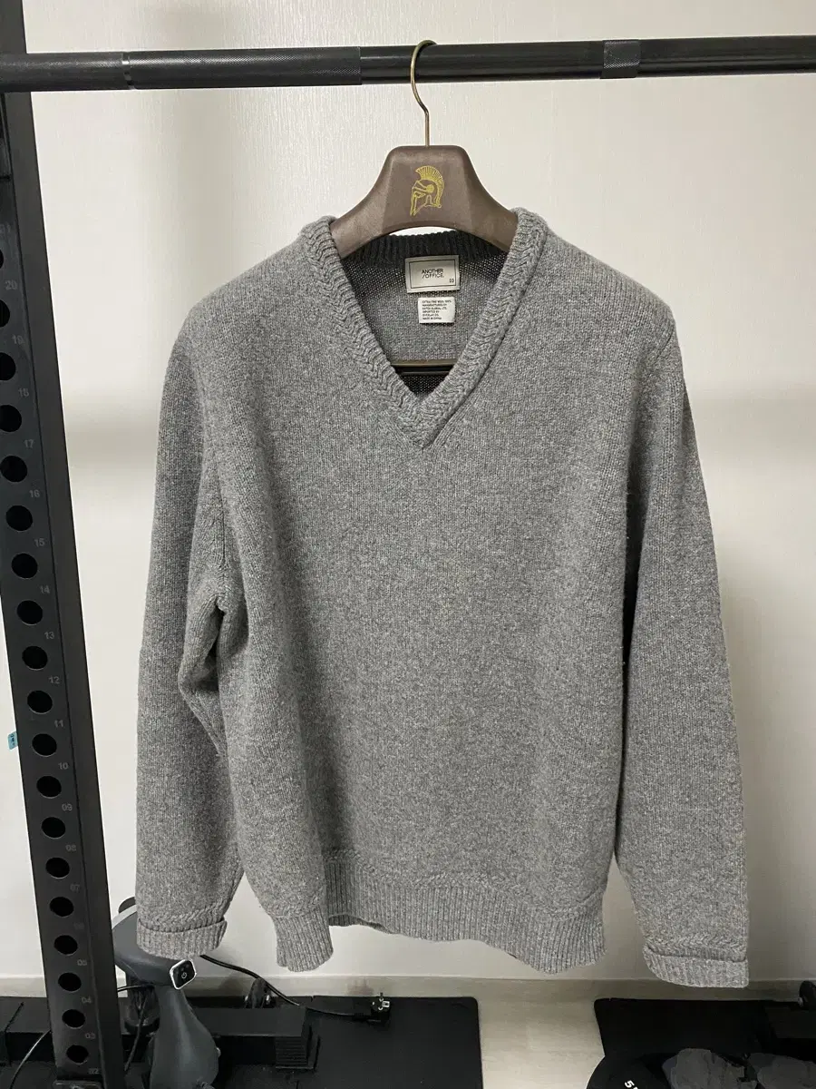 AnotherOffice V-neck knit heather grey size 3