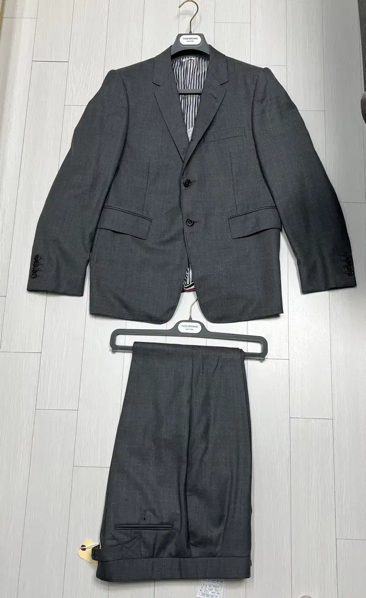 [set]thom browne 120 thread count wool suit mid gray <상의 2 , 하의1 >