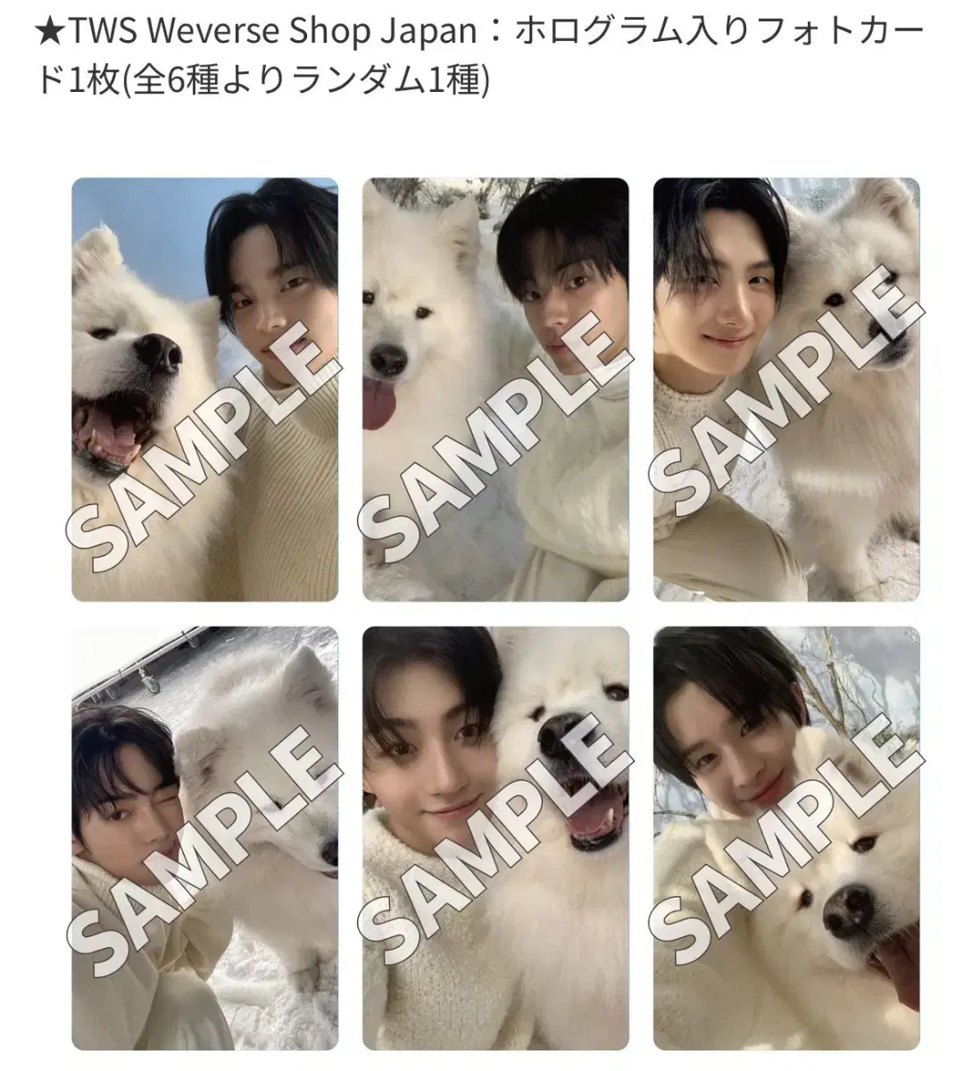 TWS weverse shop Japan pre-order benefit Hanjin Buncheol