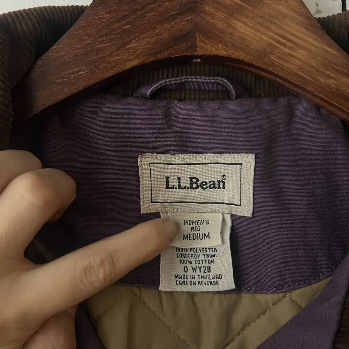 [M]L.L.Bean 엘엘빈 코듀로이 포인트 퍼플 헌팅자켓