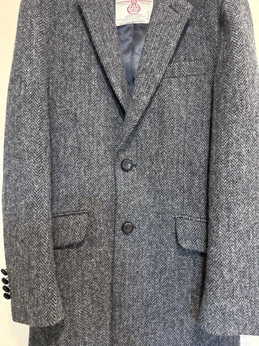 HAZZYS Hedges Harris Tweed Jacket Bloo-Dry Done