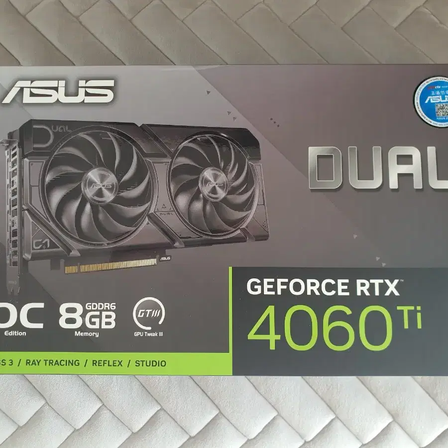 [신품] ASUS DUAL RTX 4060 Ti O8G EVO OC D6