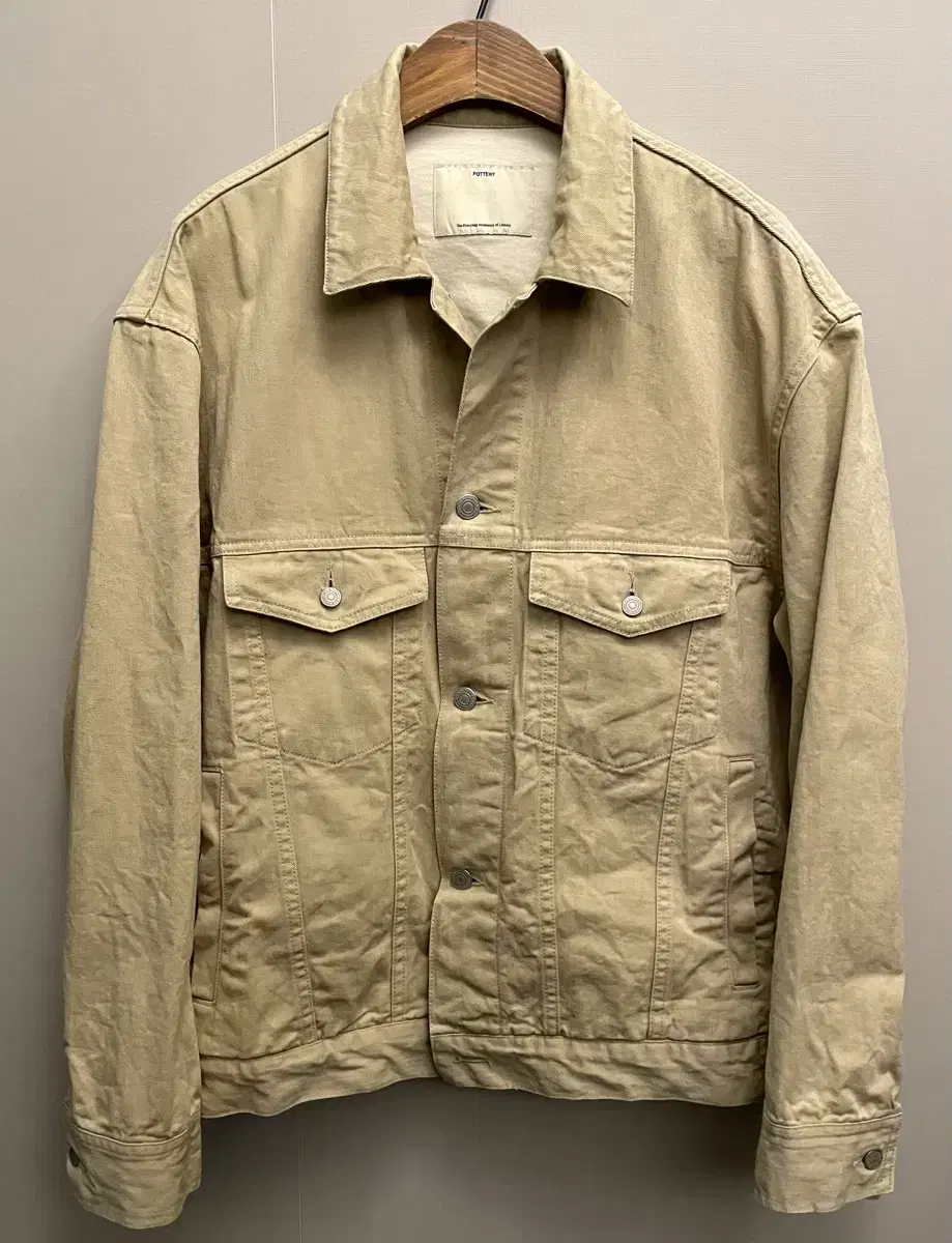 (2/105)Pottery Washed Type 3 Denim Trouser Jacket Beige