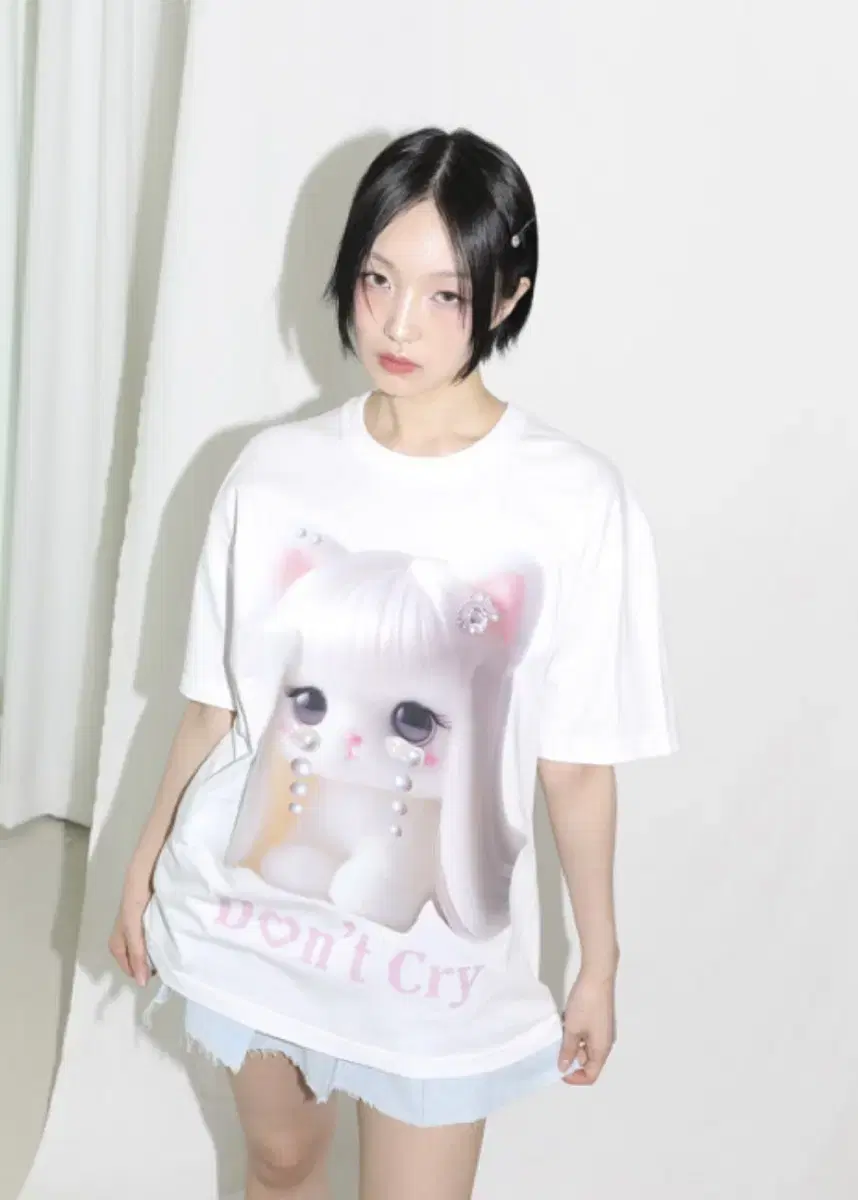 (무료배송) 클럿 스튜디오 Don't Cry Half T-shirt