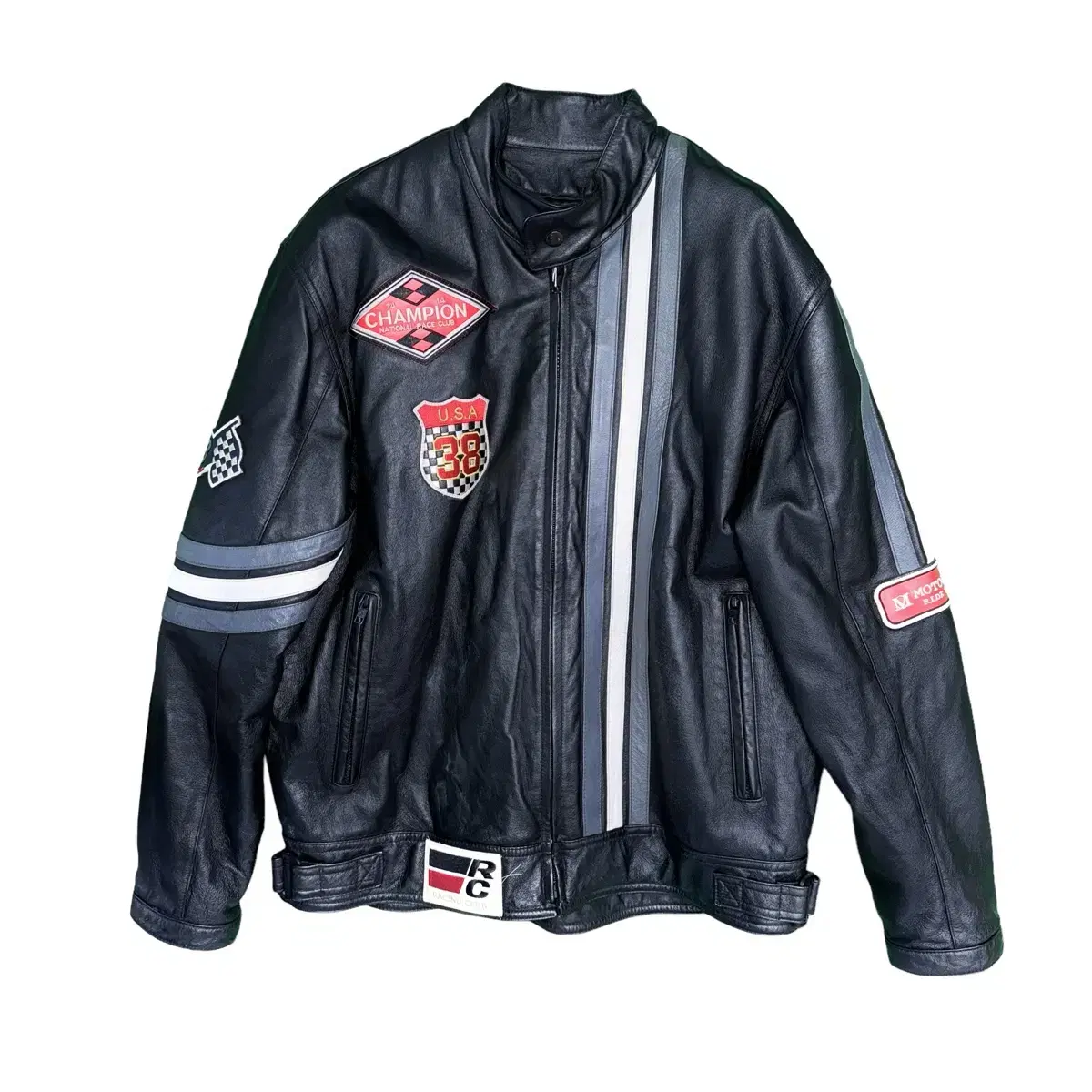 Sean John m.i.k. new black leather jacket