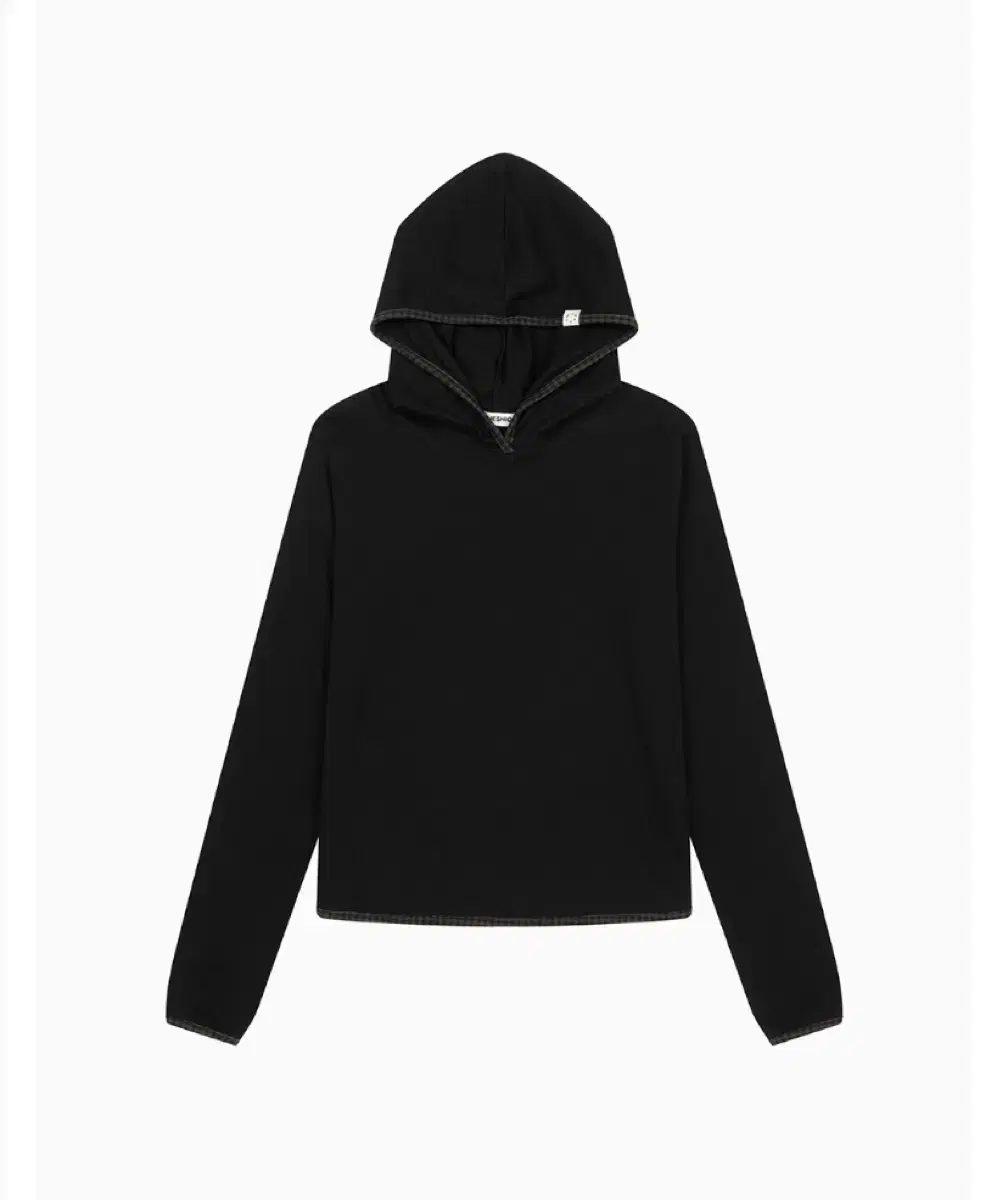 오헤시오 long hooded t-shirts black