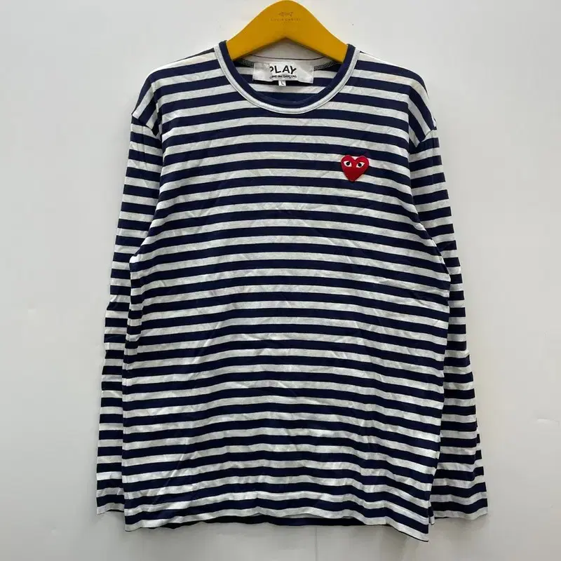 Large Comme des Garçons Song Striped Long-Sleeved Tee