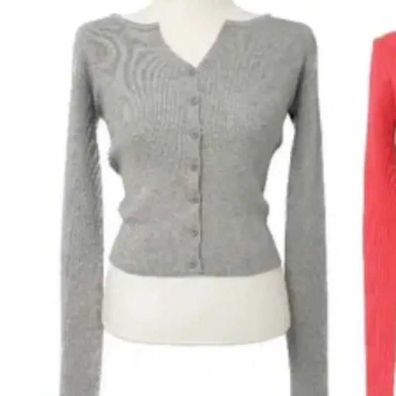 에이블리 이프 cd : if cropped cardigan gray