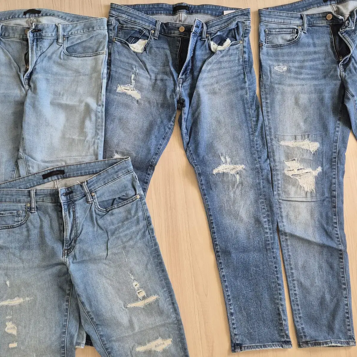 [TAPPO] Uniqlo denim all 4 pieces for 40,000 won