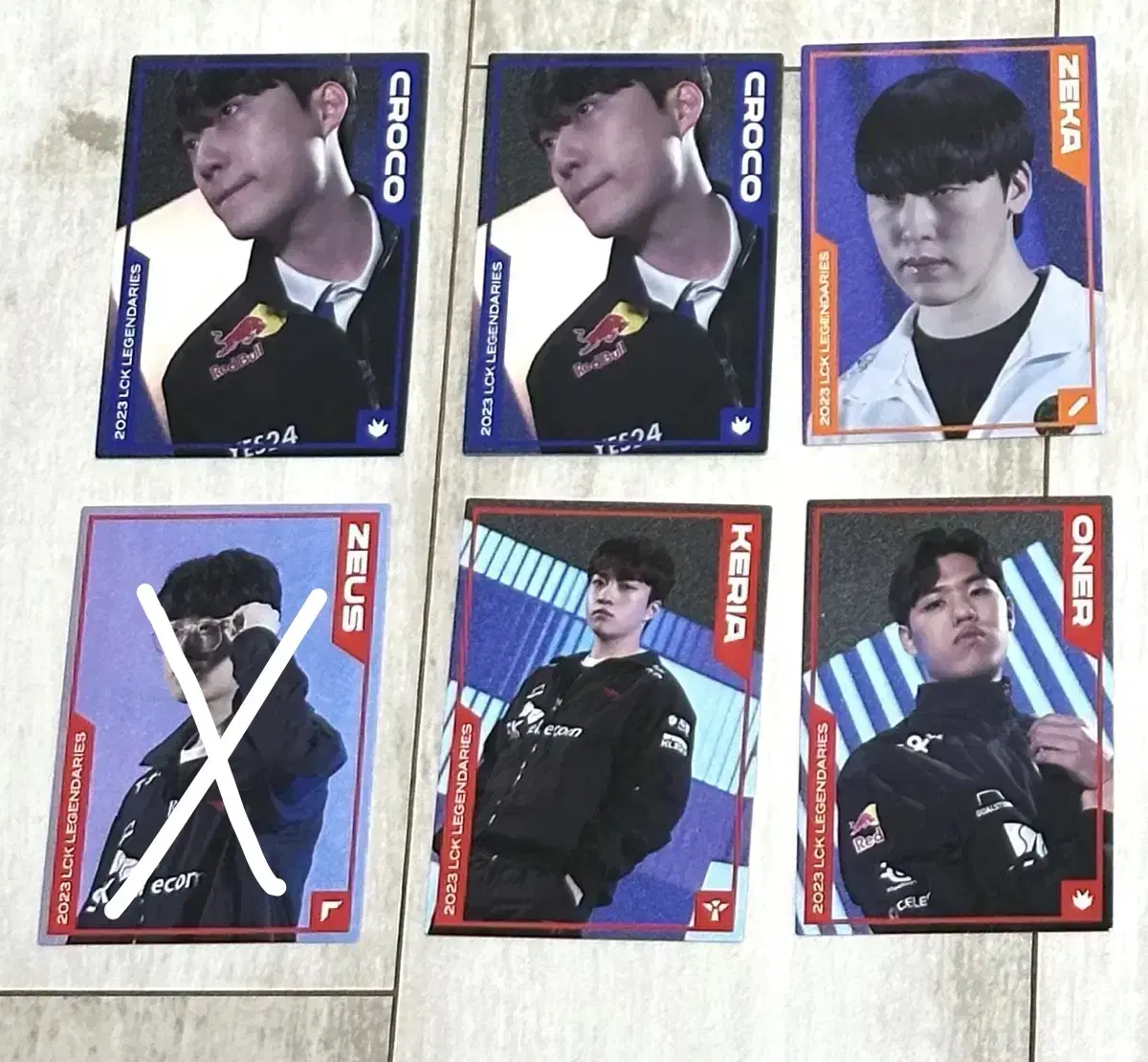 LCK Legendaries Photocard & Postcard Keria Zeus Owner Willer jiwoo Bardol Kael