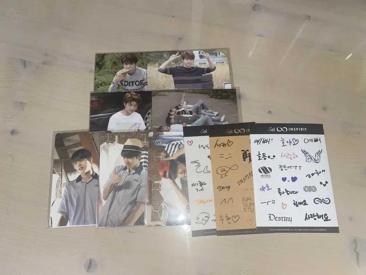 [Nam Woohyun]Inspirit 5th, 6th kit Photo card + handwritten sticker