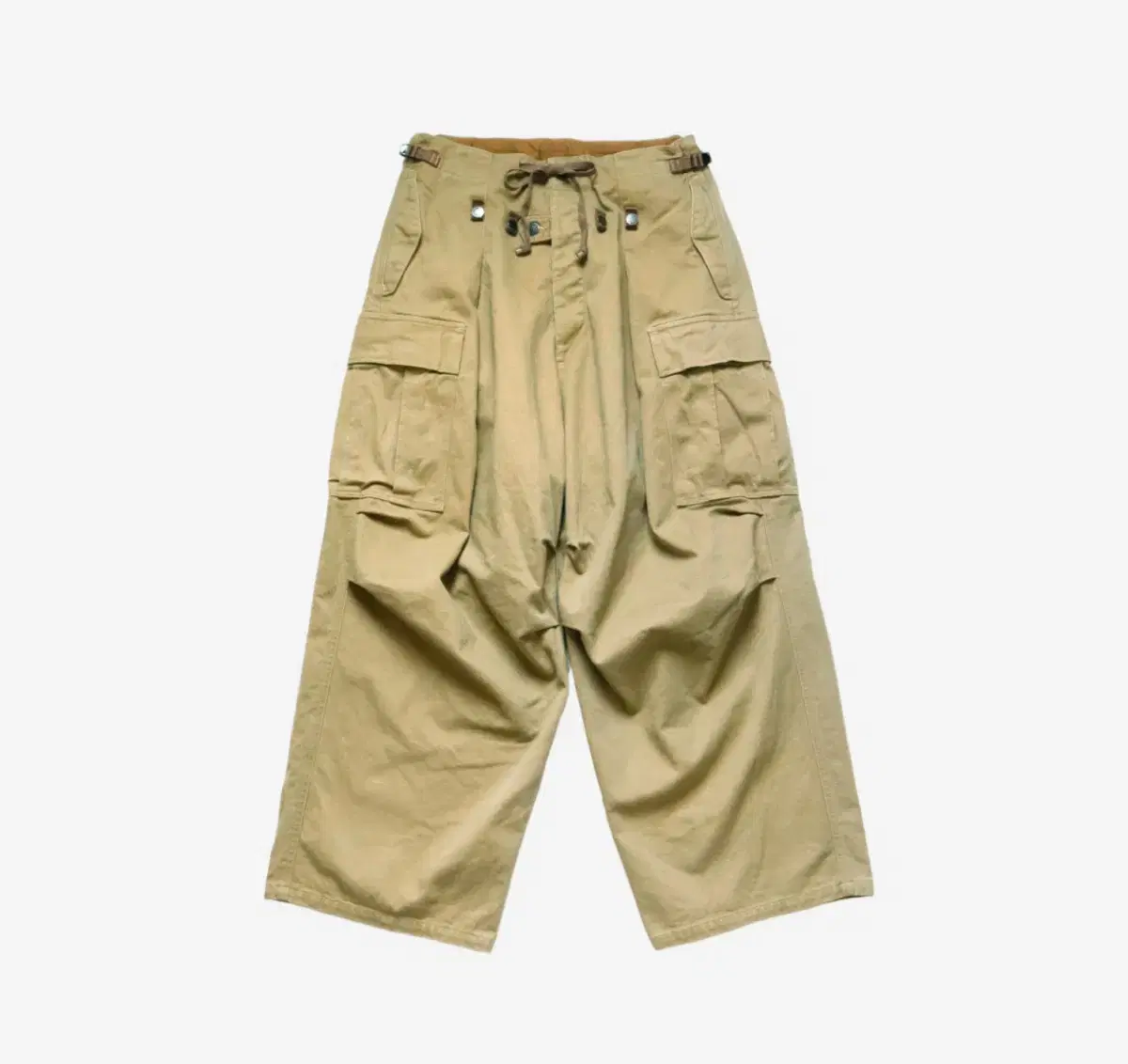 KAPITAL Heavy Drill Jumbo Cargo Pants Beige Size 2