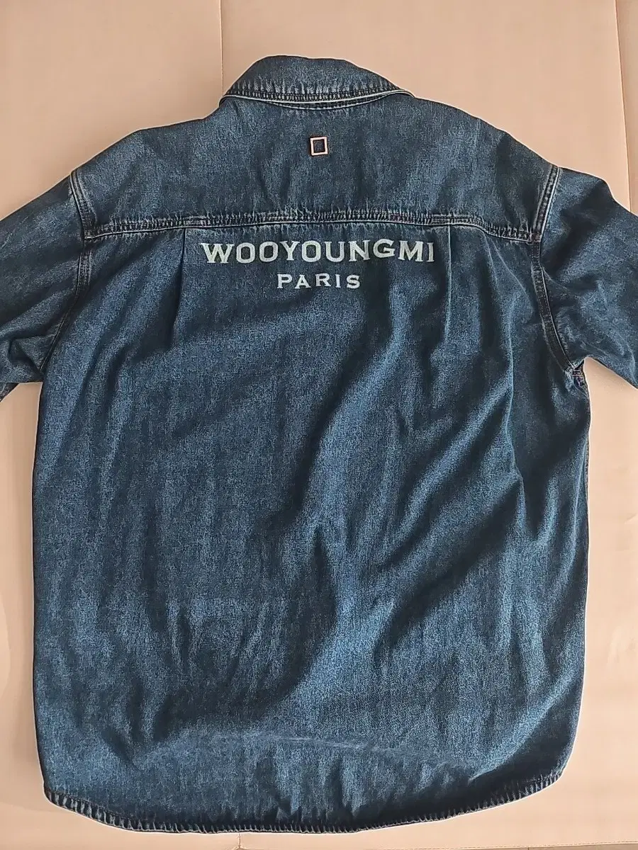 Wooyoung Mi Back Logo Denim Shirt 50