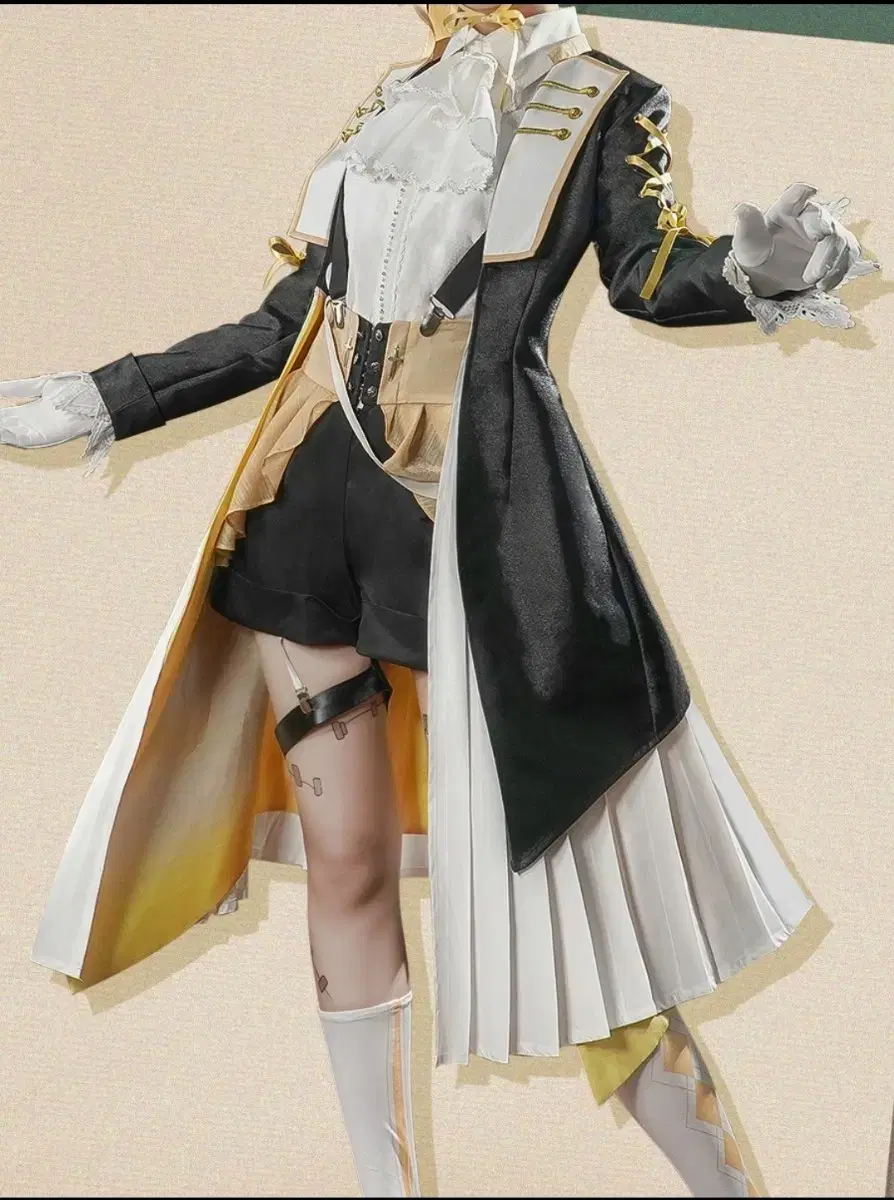 Cosplay Fifth Person Mercenary Tea Party Costume + Wig for sale