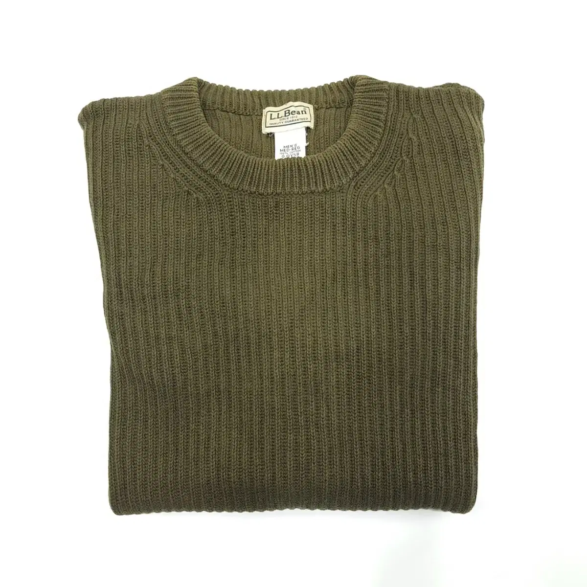 (CS062) M-L LLBean 카키 니트 스웨터 knit