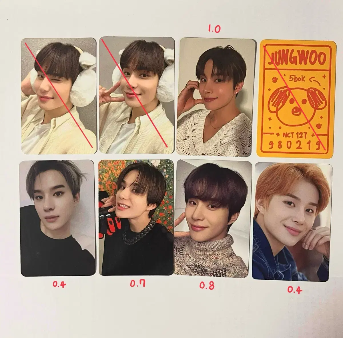 NCT jungwoo photocard