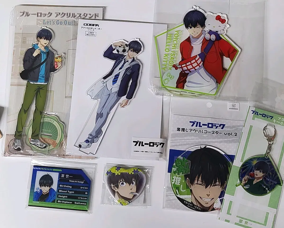 BLUELOCK) Yoichi Isagi acrylic stand and other goods